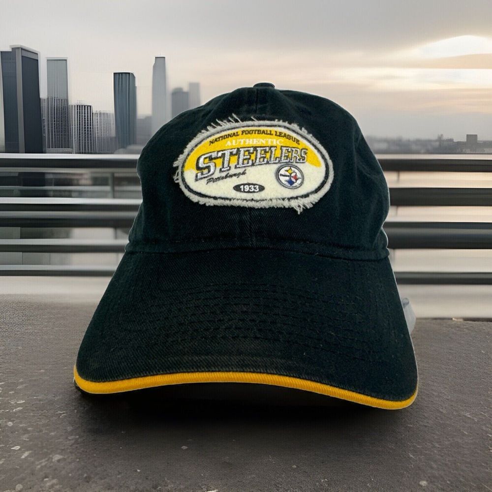 Pittsburgh Steelers 1933 NFL Vintage Collection Reebok Adjustable Hat Black